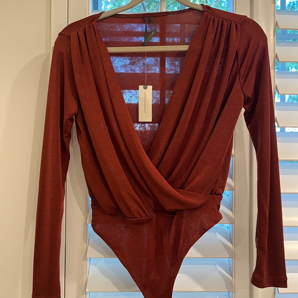 Rust Long Sleeve Bodysuit